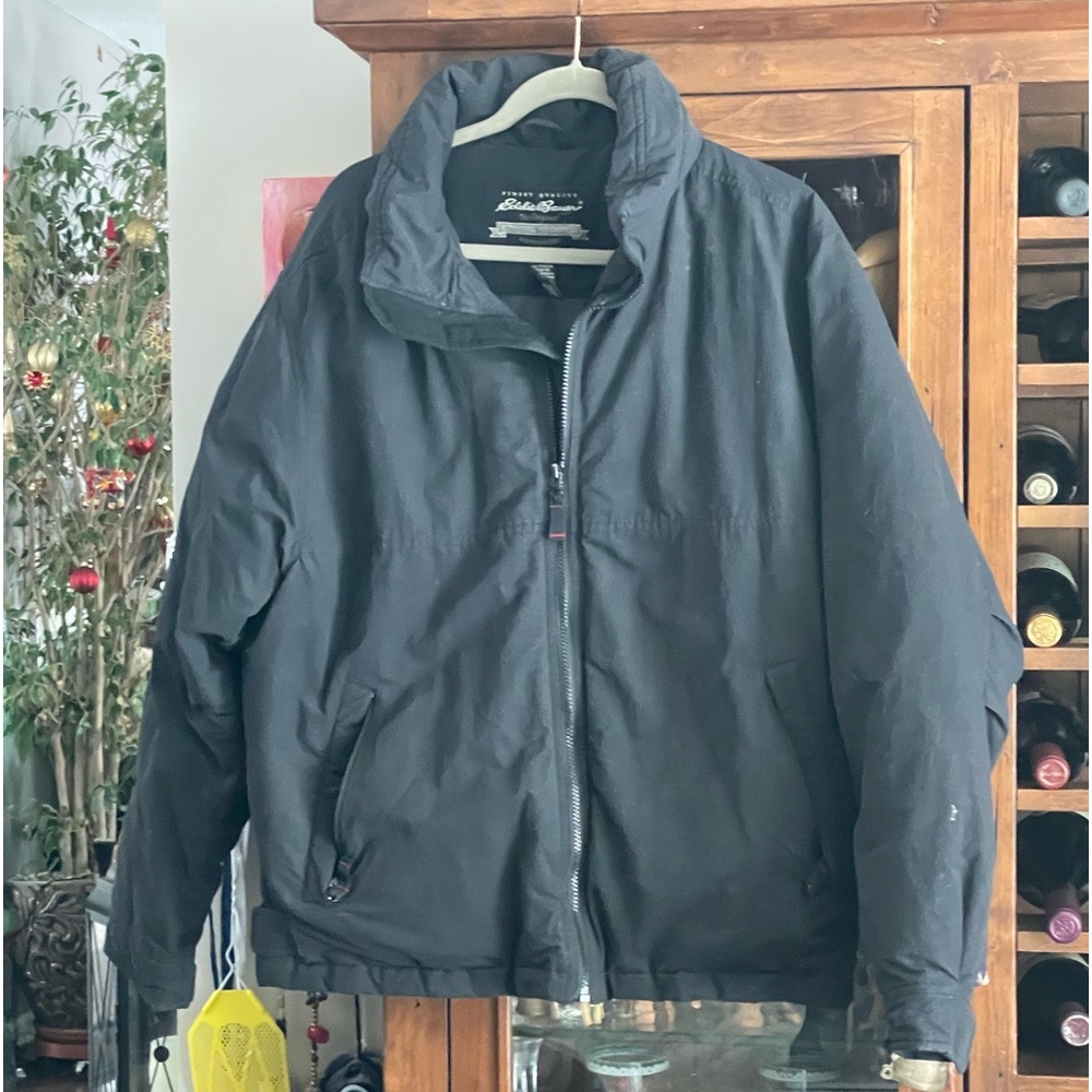 Mens Eddie Bauer goose down filled jacket